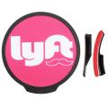 For LYFT Best-selling LED Light Flashing Taxi Car Indicator Lamp Glowing Logo Sign Sticker-. 