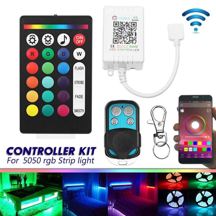 Bluetooth APP LED 30m Remote Controller for RGB/RGBW Music LED Strip Light Tool