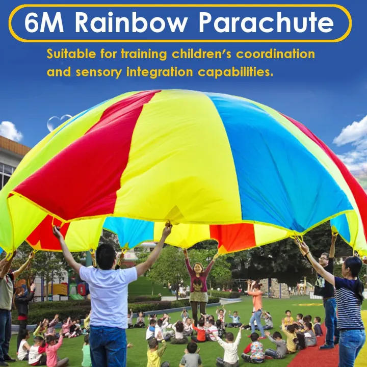 Parachute parachute 3,5 m voor kinderen en familie