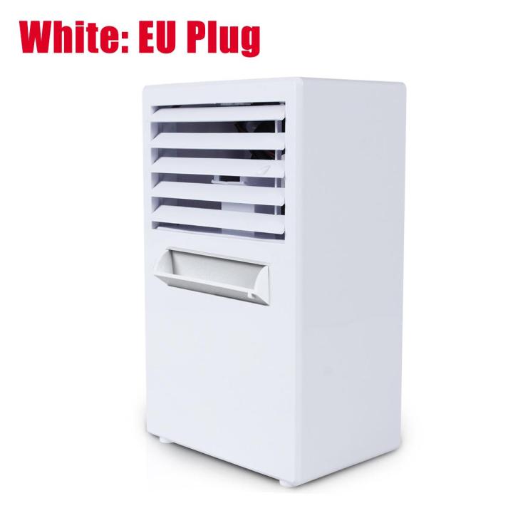 Mini Desktop Air Conditioner Fan Cooling Humidifying Blue/White