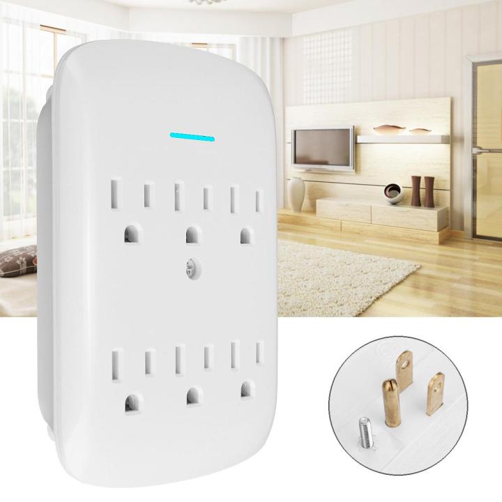 Ffe Outlets AC110V 6 HOT SELL Outlet Electrical Power Grounded Indoor Wall Socket ...
