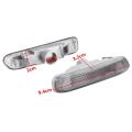 Pair Turn Indicator Side Marker Lights For BMW E46 3 Series 4Dr 98-01/2Dr 99-03 (Dark Grey).