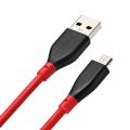 BlitzWolf AmpCore Ⅱ BW-MC10 2.4A Micro Universal Serial Bus Charging Data Cable 0.98ft/0.3m For Samsung S7 Redmi 4 - Red (red). 