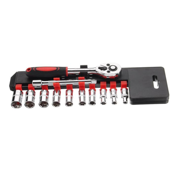 13pcs%201/4''%20New%204-24mm%20Drive%20Socket%20Ratchet%20Wrench%20Extension%20Rod%20Set%20-%201%20/%204%20Xiaofei%20-%20Image%203