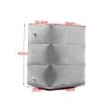Inflatable Foot HOT SELL Rest Pillow Plane Train Travel Portable Pad Footrest 3 layers - Grey. 