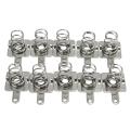 10 Pairs Silver Metal Battery Spring Plate Set for AA AAA Batteries 14.5mm*9mm -. 