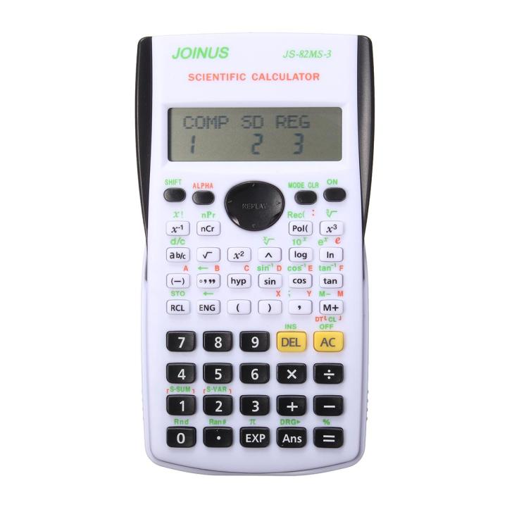 School Student Function Calculator 2 Line Display Scientific Calculator Multifunctional Counter 12 Digital Calculating Machine - Black (black)