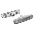 Pair Turn Indicator Side Marker Lights For BMW E46 3 Series 4Dr 98-01/2Dr 99-03 (Dark Grey).