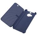 New Dot View Untra Slim Flip Silicone Smart Case Cover for HTC One M9 Plus 5.2'' - blue. 