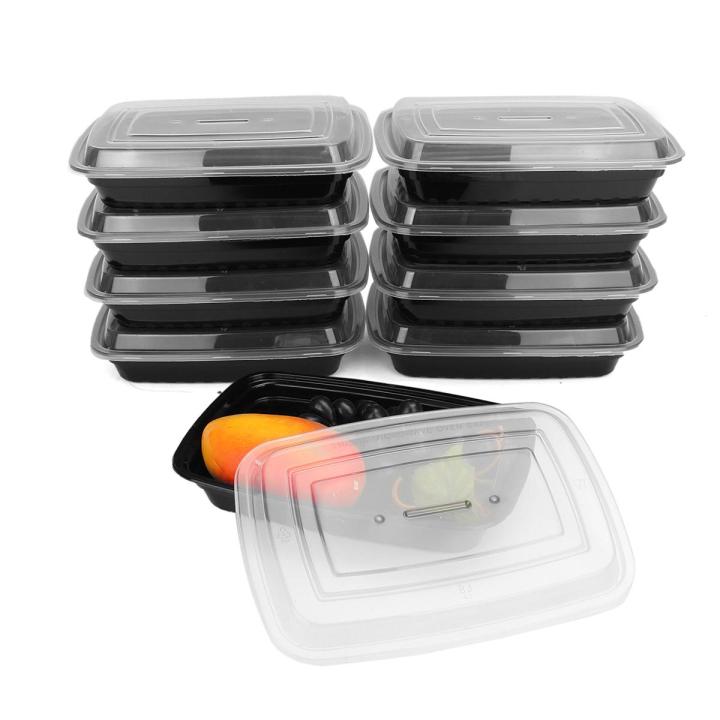 10Pcs 750ml New Meal Prep Container Set Plastic Food Storage Reusable ...