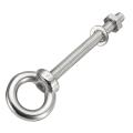 4pcs A4 m8*100 316 Marine Grade Stainless Steel Lifting Eye Bolt Longshank Nut. 