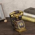 Vintage Telephone Model Statue Antique Shabby Old Phone Figurine Home Decor-Antique White. 