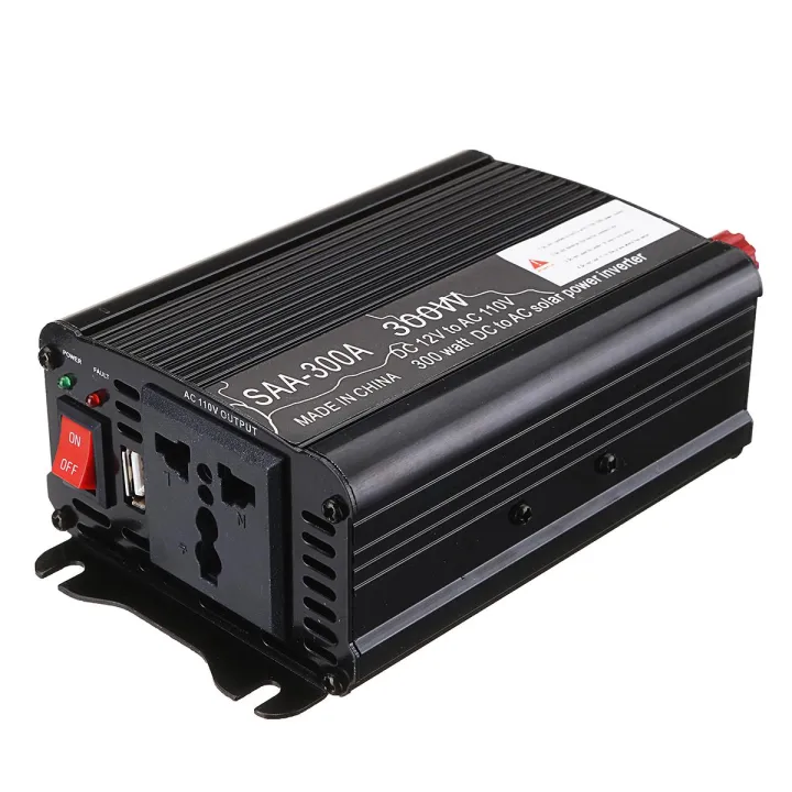 Solar%20Power%20Inverter%20300W%2012V%20%20To%20110V%20AC%20Modified%20Sine%20Wave%20Converter%20Black%20-%20Black%20(black)%20-%20Image%204
