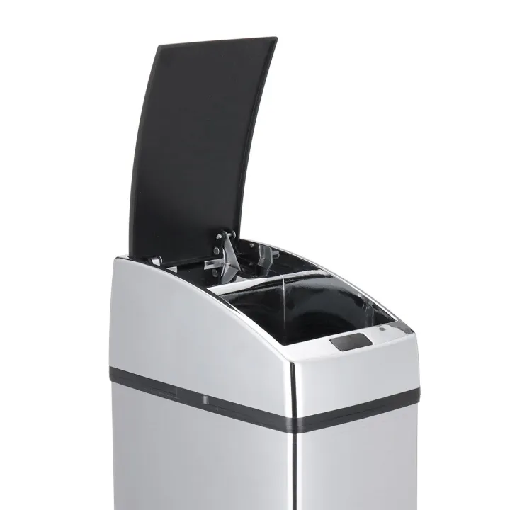 Stainless Steel Touch Free Sensor Automatic Touchless Trash Can Kitchen ...