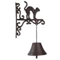 6.8''x2.8''x8.7'' Iron New Door Bell Cat Outdoor Gates Restaurent Cafe Bar Wall -. 