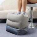 Inflatable Foot HOT SELL Rest Pillow Plane Train Travel Portable Pad Footrest 3 layers - Grey. 