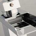Waterfall Basin New Sink Tap Square Mixer Chrome Mono Bloc Luxury Bathroom Faucet -. 