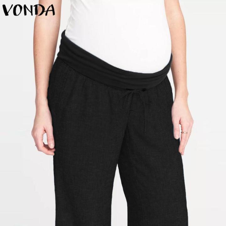 VONDA Maternity Pants Full Length Comfortably Breathable