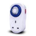 Loskii HA-26 16A Indoor 24 Hours Mechanical Plug-in Wall Socket Switch Timer Patent Setting Pins Timer Socket EU Plug - UK plug. 