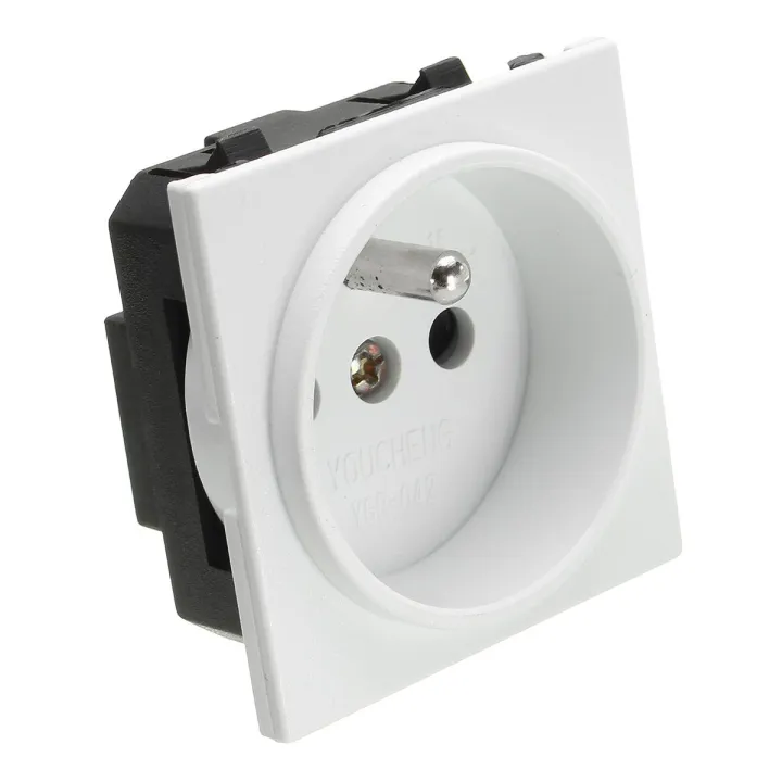 Plug Outlets In France 50V 16A New 2p+E France Standard Power Outlet Single Plug Wall Socket ...