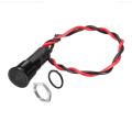 12-36V 8mm Dash Panel Pilot Light LED Panel Warning Indicator Lamp RV Boat Car (D) - D (red light). 