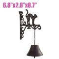 6.8''x2.8''x8.7'' Iron New Door Bell Cat Outdoor Gates Restaurent Cafe Bar Wall -. 