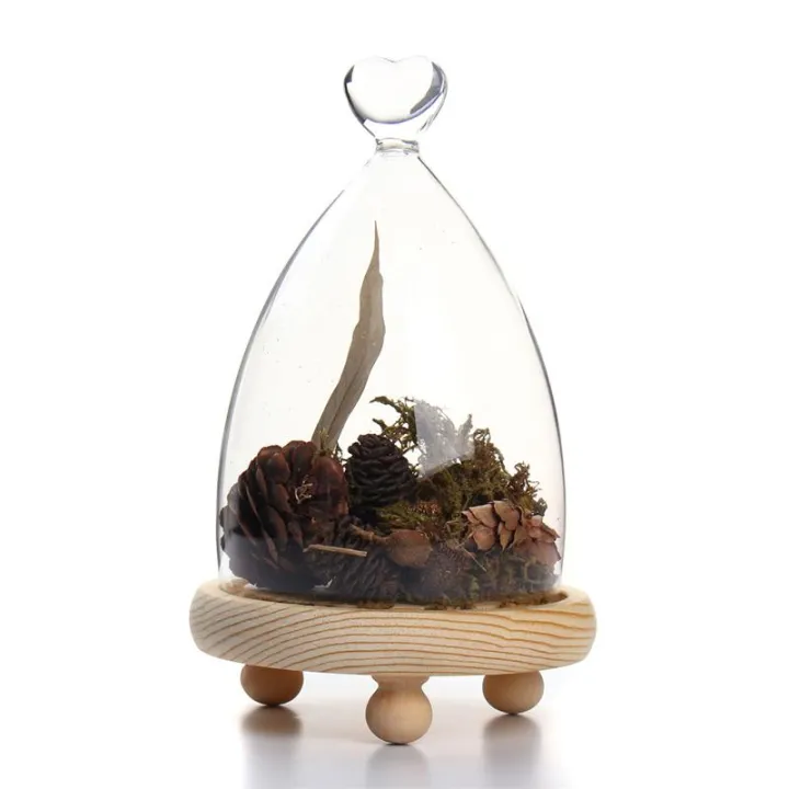 Glass%20Display%20Highquality%20Cloche%20Bell%20Jar%20Dome%20Flower%20Immortal%20Preservation%20Vase%20Wooden%20Base%20-%20LOVE%20-%20Image%204