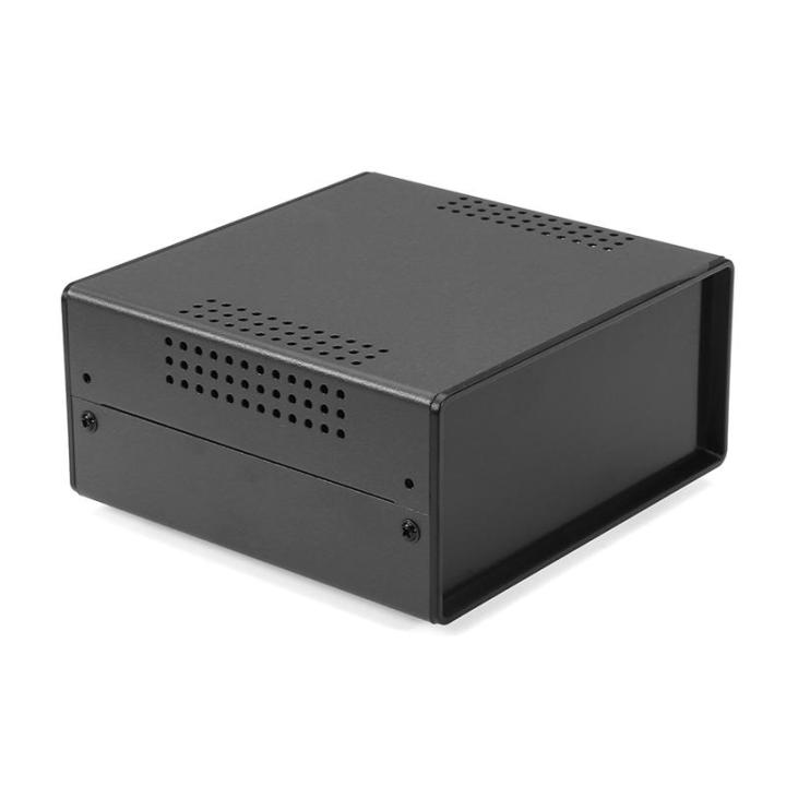 150x70x140mm Metal Enclosure Switch Box Iron Electronics Box Instrument Case Housing Case For Pcb Black