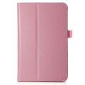 For Acer Iconia One 7 B1-730HD Tablet Folio Luxury PU Leather Case Cover Stand - powder. 