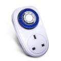 Loskii HA-26 16A Indoor 24 Hours Mechanical Plug-in Wall Socket Switch Timer Patent Setting Pins Timer Socket EU Plug - UK plug. 