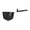 Diamond Cut Reusable Refillable Capsules for Dolce Gusto Brewers Reuse Refill Cup[Black] - Black. 
