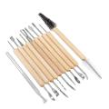 11Pcs Wood HOT SELL Carving Hand Tool DIY Clay Sculpture Scraping Shaping Set Suit Kit -. 