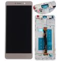 For Huawei HOT SELL New honor 6X LCD Display Touch Screen Digitizer Replaced with Frame #66 Gold - Gold (gold). 
