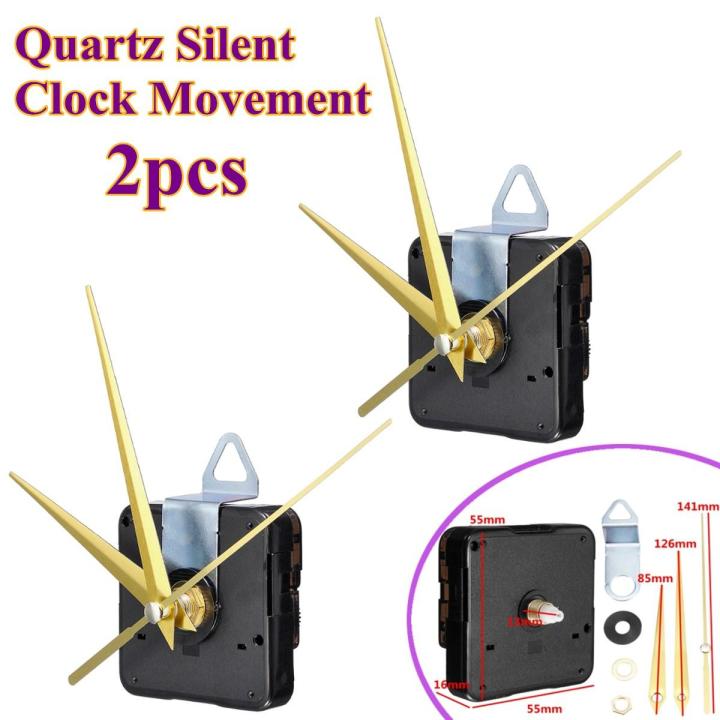2Pcs 13mm HOT SELL Long Spindle Quartz Silent Wall Clock Movement ...