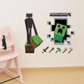 MineCraft Game HOT SELL 3D Enderman And Creeper DIY Home Decal Decor Wall Mural Decoration Sticker-Not Specified. 