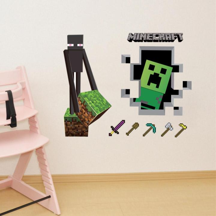 MineCraft%20Game%20Best-selling%203D%20Enderman%20And%20Creeper%20DIY%20Home%20Decal%20Decor%20Wall%20Mural%20Decoration%20Sticker-Not%20Specified%20-%20Image%206
