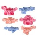 6 Pcs Best-selling Colorful Plastic Dinosaur Dough Plasticine Mold Kids Play Toy Craft Tool -. 