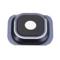 Camera Glass Lens Cover + Frame Holder For Samsung Galaxy S6 G9200 - Darkblue. 