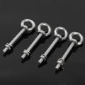 4pcs A4 m8*100 316 Marine Grade Stainless Steel Lifting Eye Bolt Longshank Nut. 