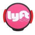 For LYFT Best-selling LED Light Flashing Taxi Car Indicator Lamp Glowing Logo Sign Sticker-. 