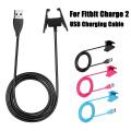 USB Charging Cable Cord Charger Lead for Fitbit CHARGE 2 Smart Fitness Watch - Black.