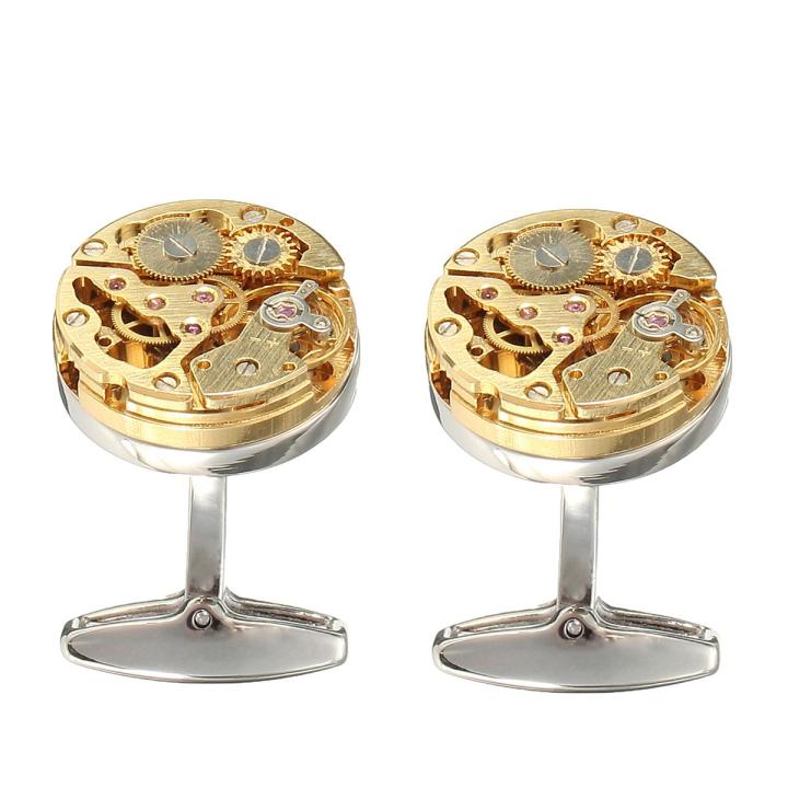 1%20Pair%20Real%20Working%20Watch%20Movement%20Cufflinks%20Deluxe%20Steampunk%20Style%20Gold%20Color%20-%20-%20Image%203