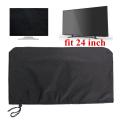 5PCS Computers Flat Screen Monitor Dust Cover PC TV Fits 24 Inch Tablets Protectors #Black. 
