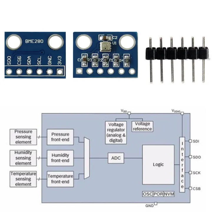 BME280 Digital New Sensor Temperature Humidity Atmospheric Pressure ...