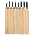 8PCS Wood New Carving Hand Chisel Set Woodworking Professional Lathe Gouges Tools -. 