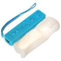 Wiimote Remote Controller + Silicone Case + Wrist for Nintendo Wii WiiU - Deep Blue. 