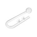 Fish Tank Aquarium Glass Outflow Inflow Poppy Pipe 13/17mm Tube + Suction Cup # 13mm - 13mm. 