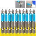 10pcs 50mm New Magnetic Philips Ph2 Head Screw Driver Bit Anti Slip Electric Screwdriver Bits Hex Shank Single Side Head Driver Bit -. 
