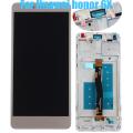 For Huawei HOT SELL New honor 6X LCD Display Touch Screen Digitizer Replaced with Frame #66 Gold - Gold (gold). 