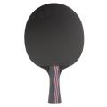 Carbon Fiber Table Tennis Racket Ping Pong Paddle Bat Long Short Handle With Bag Horizonal grip - shake-hands grip. 